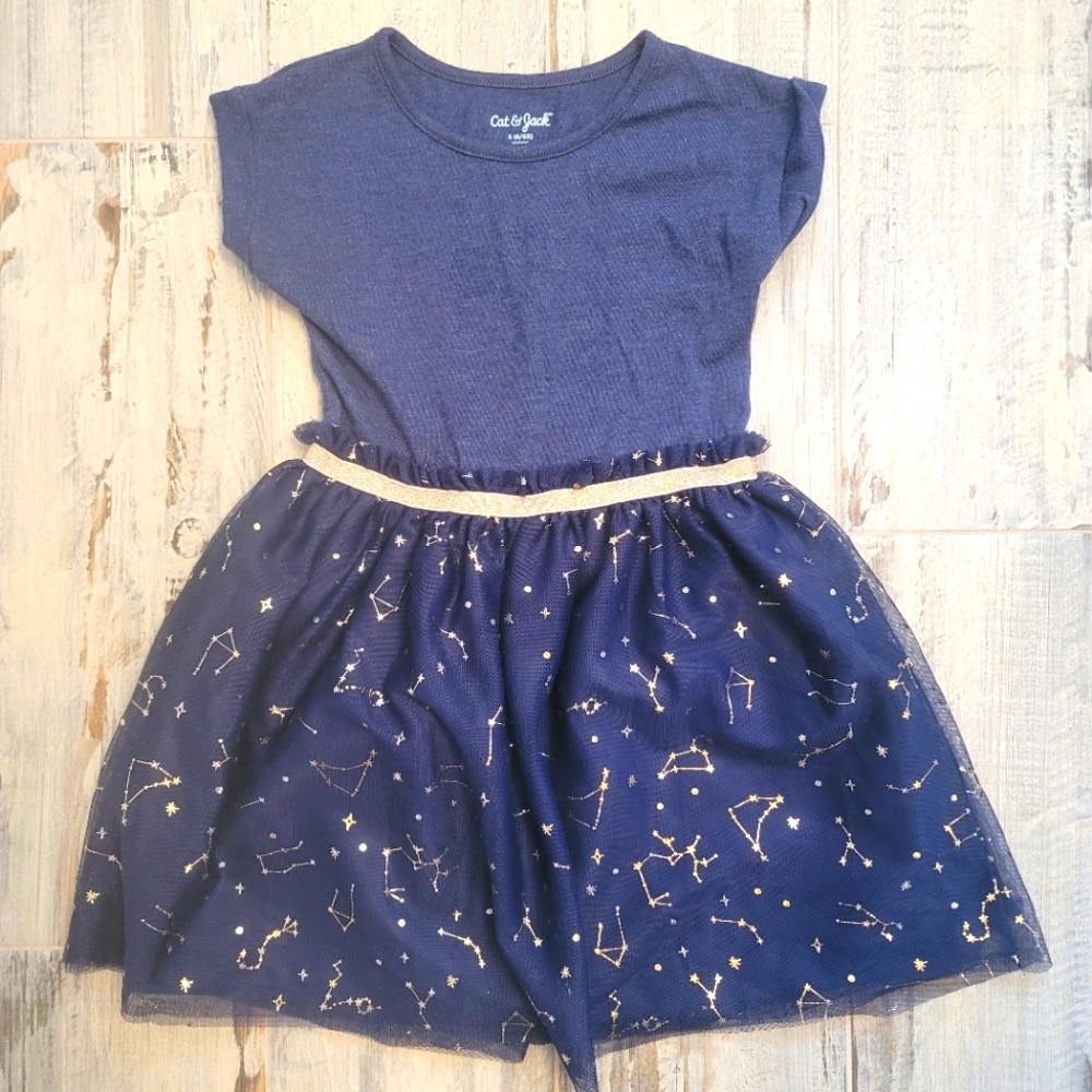 Cat and Jack Constellation Dress size S (6/6x)